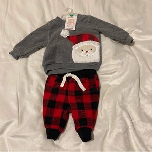 CARTERS NEWBORN SANTA CHRISTMAS SET NWT